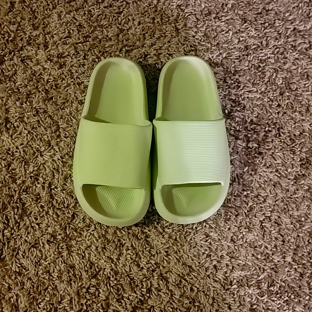 Lime green slides